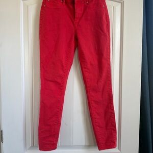 Articles Of Society Vibrant Red Skinny Jeans